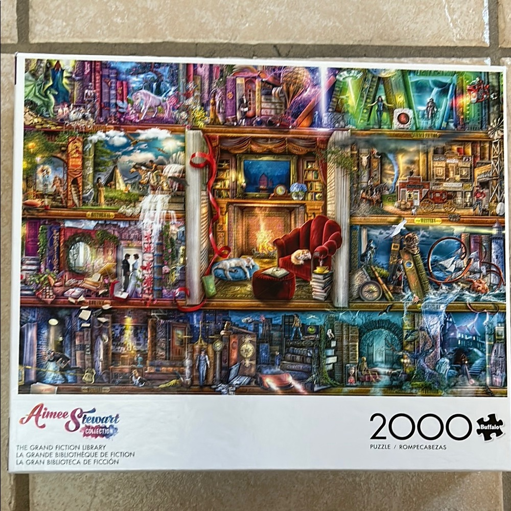Buffalo Aimee Stewart Collection Puzzle - 2000 Pieces-The Grand Fiction Library